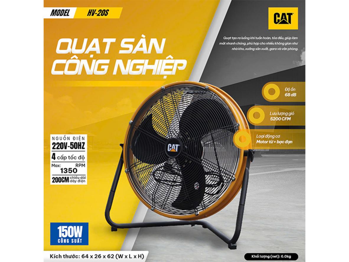 Sải cánh 50 cm cho luồng gió rộng và mạnh