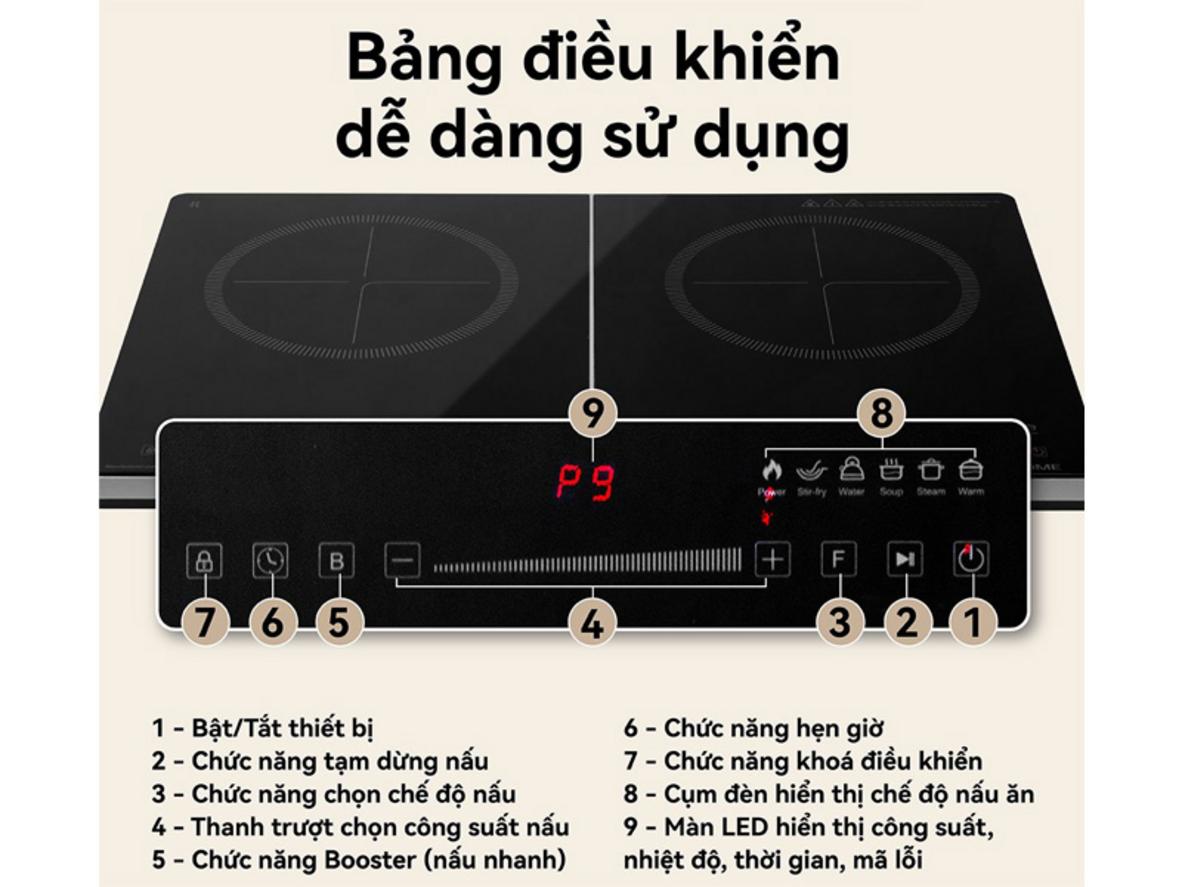 Slider và Booster mang lại thao tác nhanh, tiện lợi.