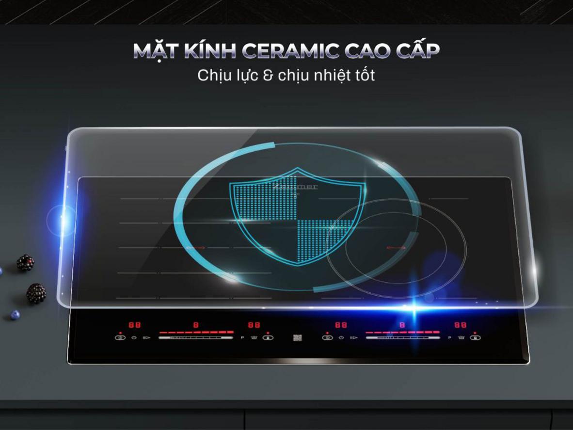 Slider Touch 9 mức, dễ thao tác và chính xác.