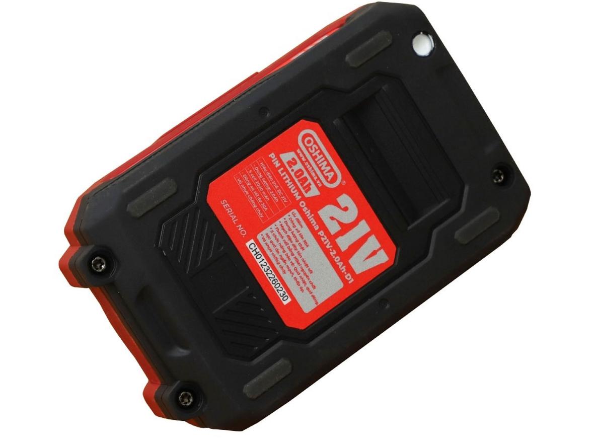 Sức mạnh 21V và dòng xả 30A của pin
