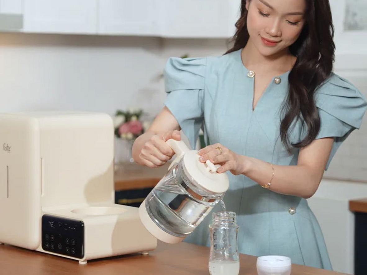 Thiết kế hai khoang giúp tối ưu quy trình chăm bé