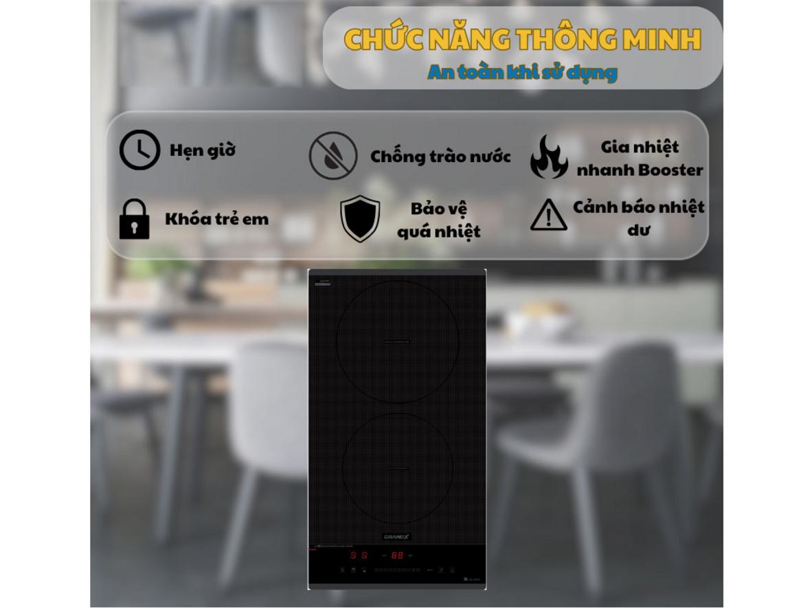 Thiết kế Domino gọn đẹp, tối ưu cho bếp nhỏ