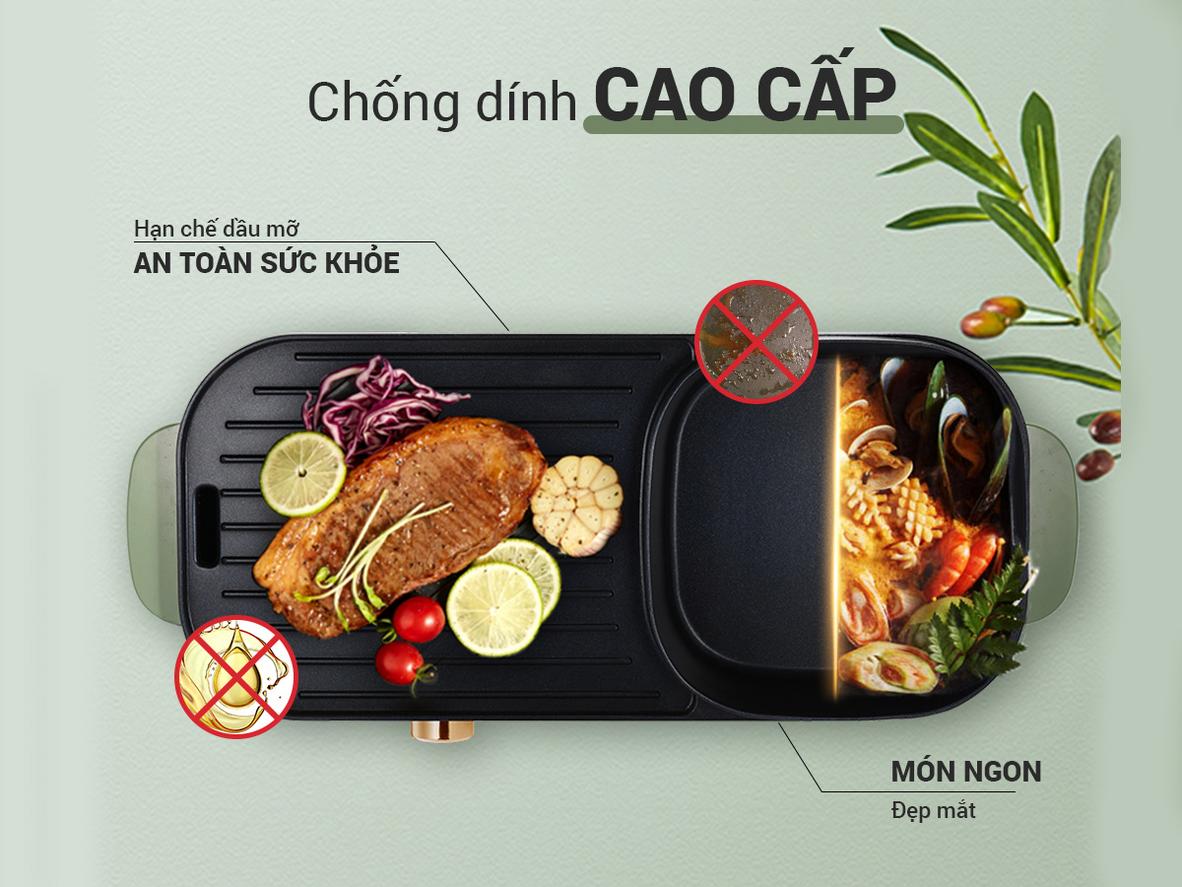 Thiết kế gọn đẹp, phù hợp không gian bàn ăn gia đình