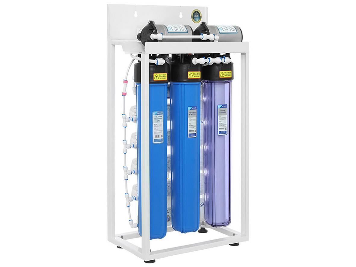 Công suất điện 144W và tỉ lệ lọc-thải 1:1 giúp tối ưu chi phí vận hành.