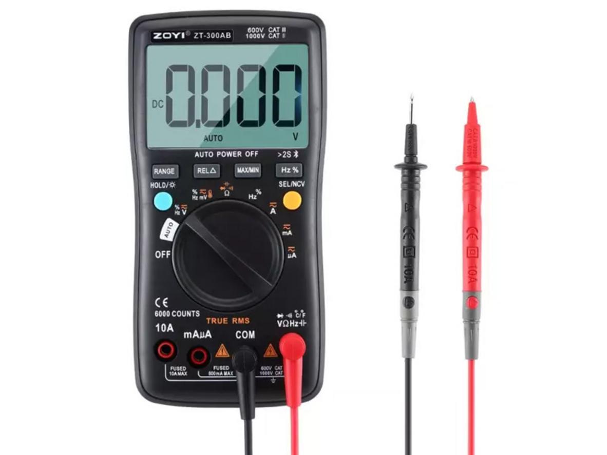 True RMS và 6000 counts giúp đo chuẩn và đọc dễ.