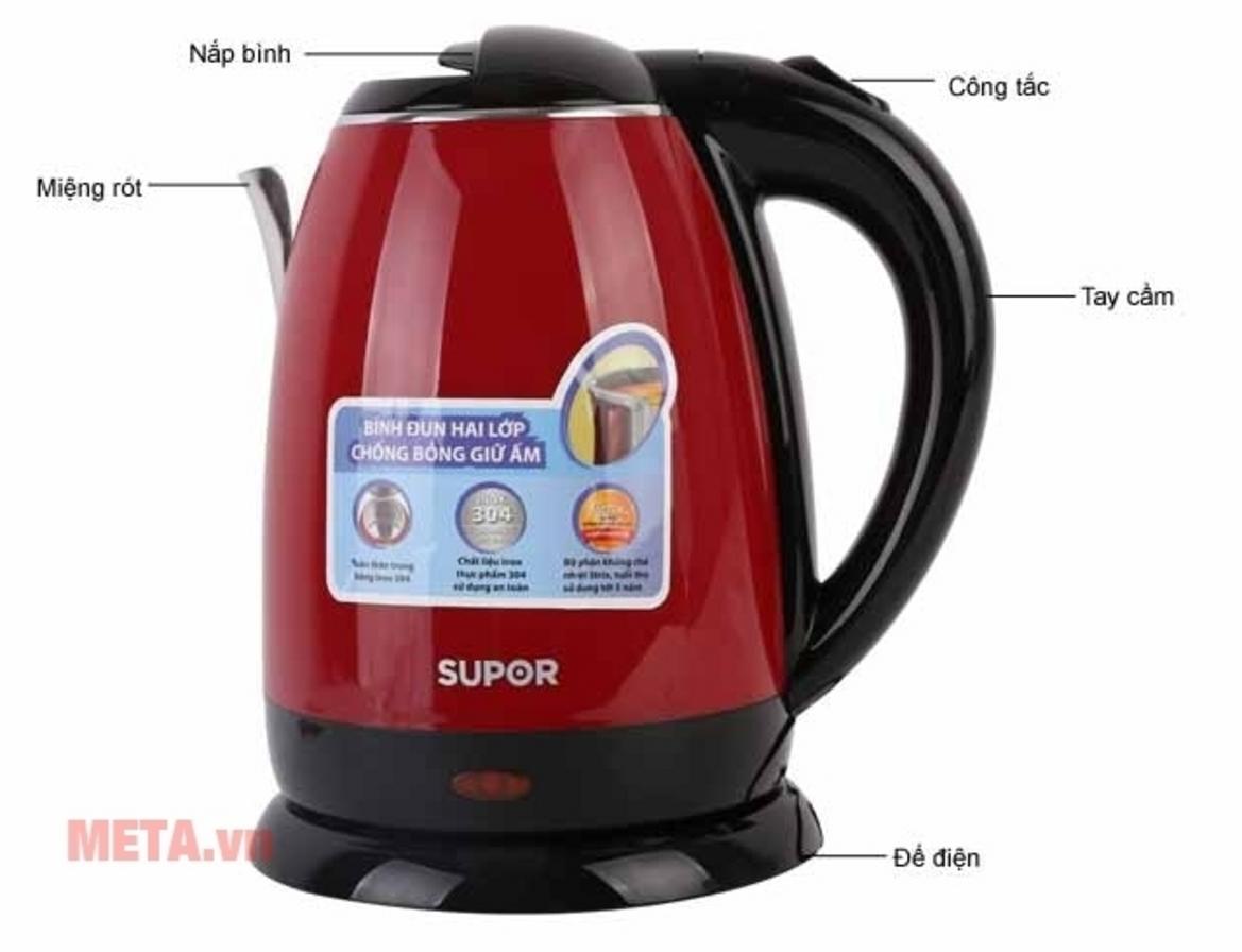 Chức năng tự ngắt giúp tăng độ an toàn khi sử dụng.