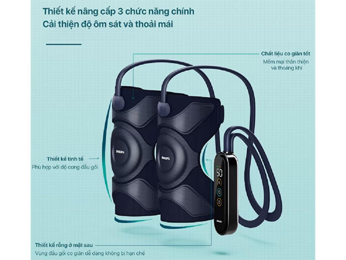Túi khí AirWave ôm sát, thư giãn sâu quanh khớp gối