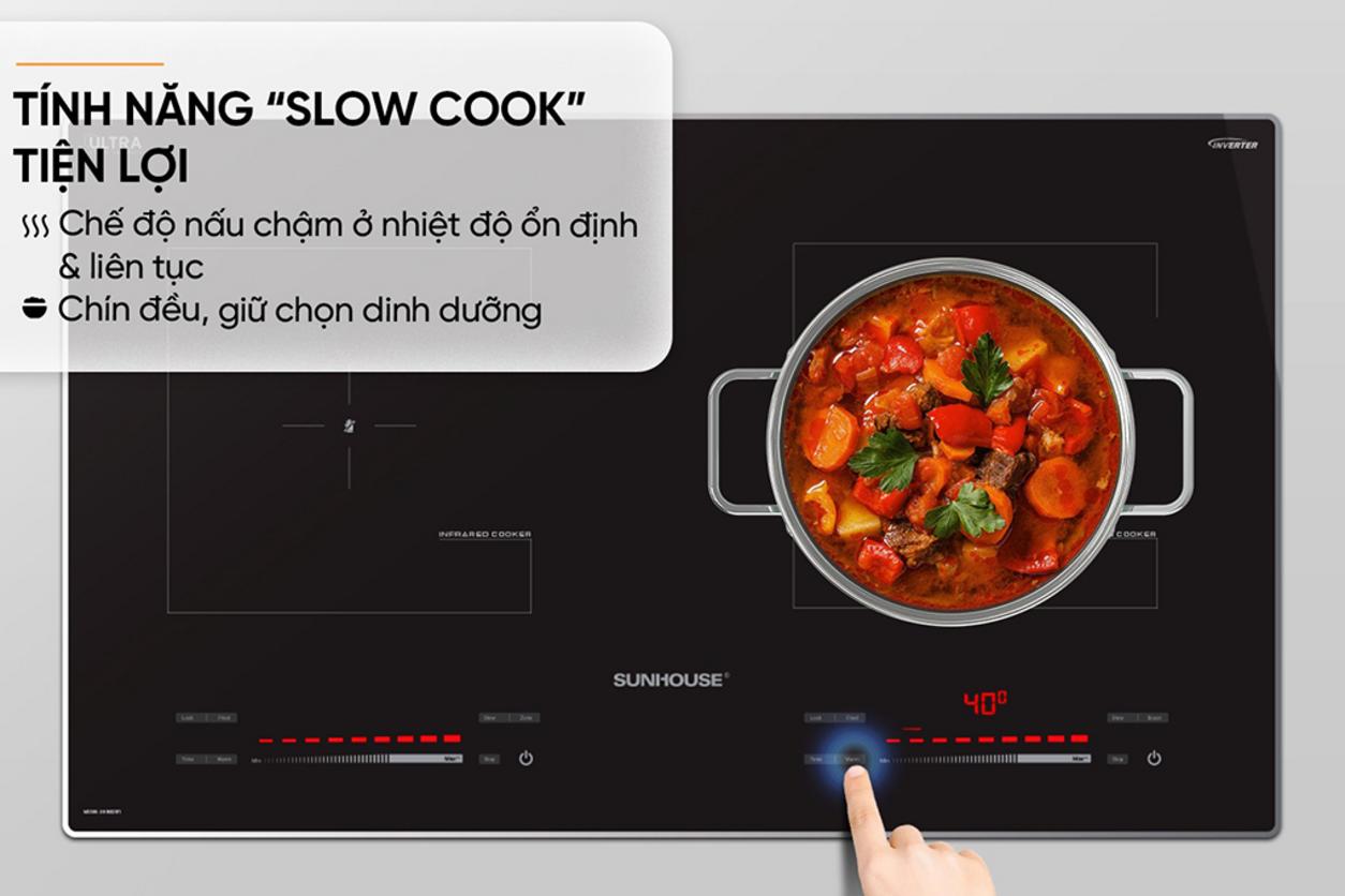 Vùng hồng ngoại dùng được nhiều loại nồi chảo