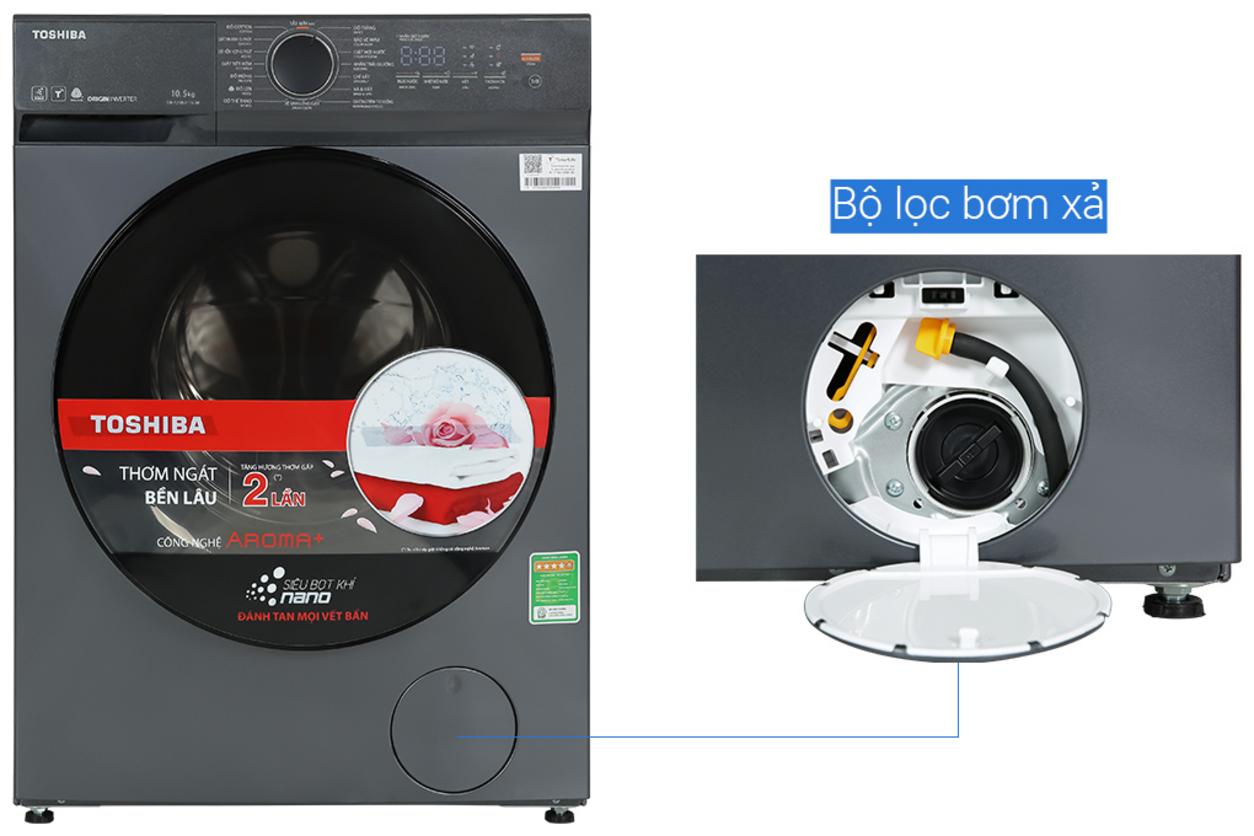 Dung tích 10.5kg và tốc độ vắt 1.200 vòng/phút phù hợp gia đình đông người.