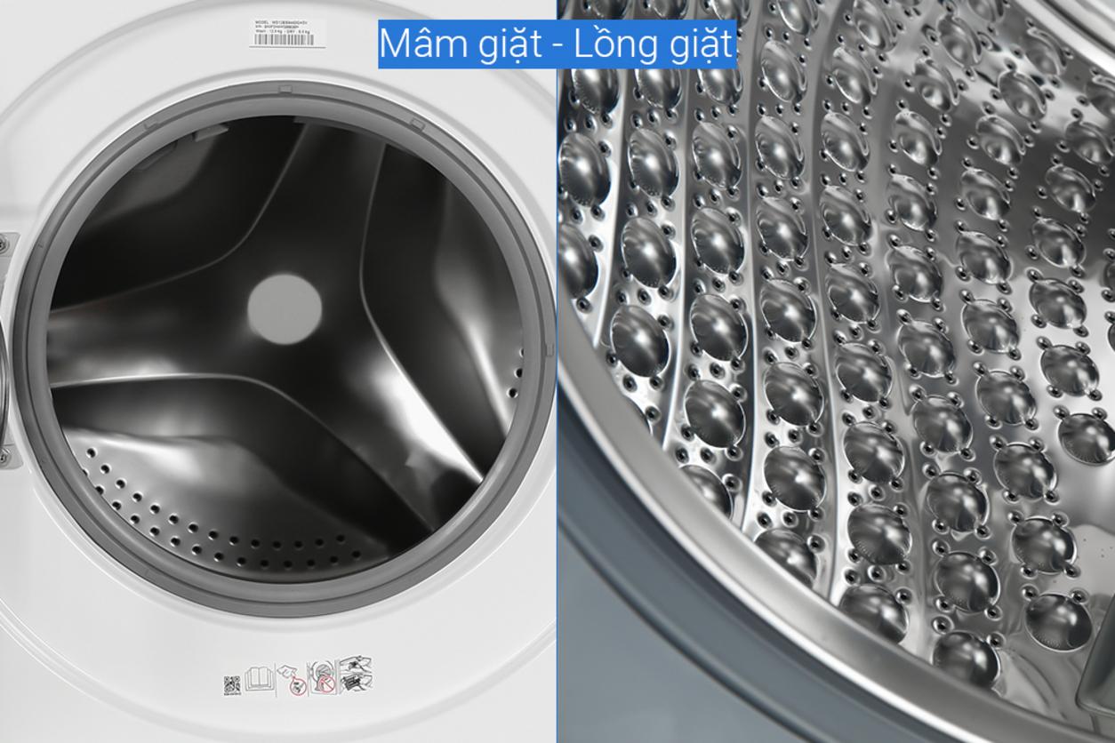 Dung lượng lớn giúp xử lý gọn quần áo cho gia đình đông người.