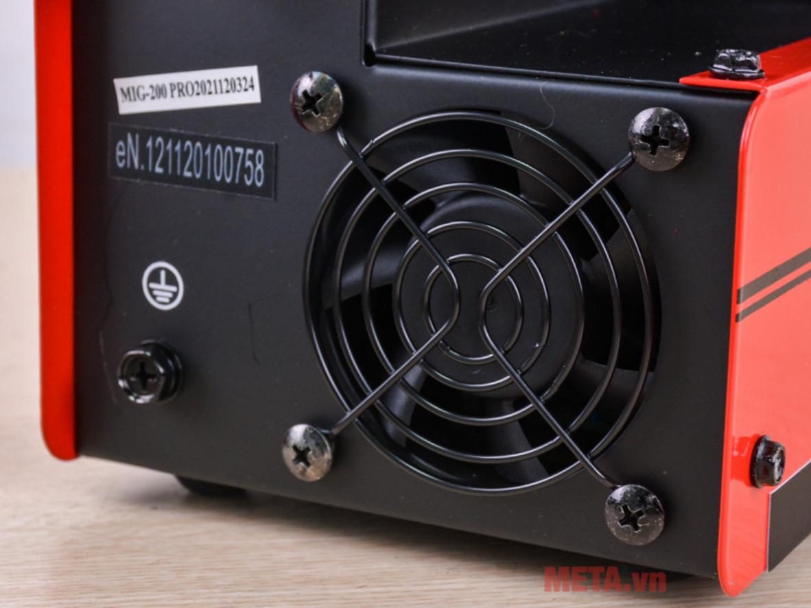 Dải dòng 20A–200A giúp máy đáp ứng nhiều loại vật liệu và công việc.