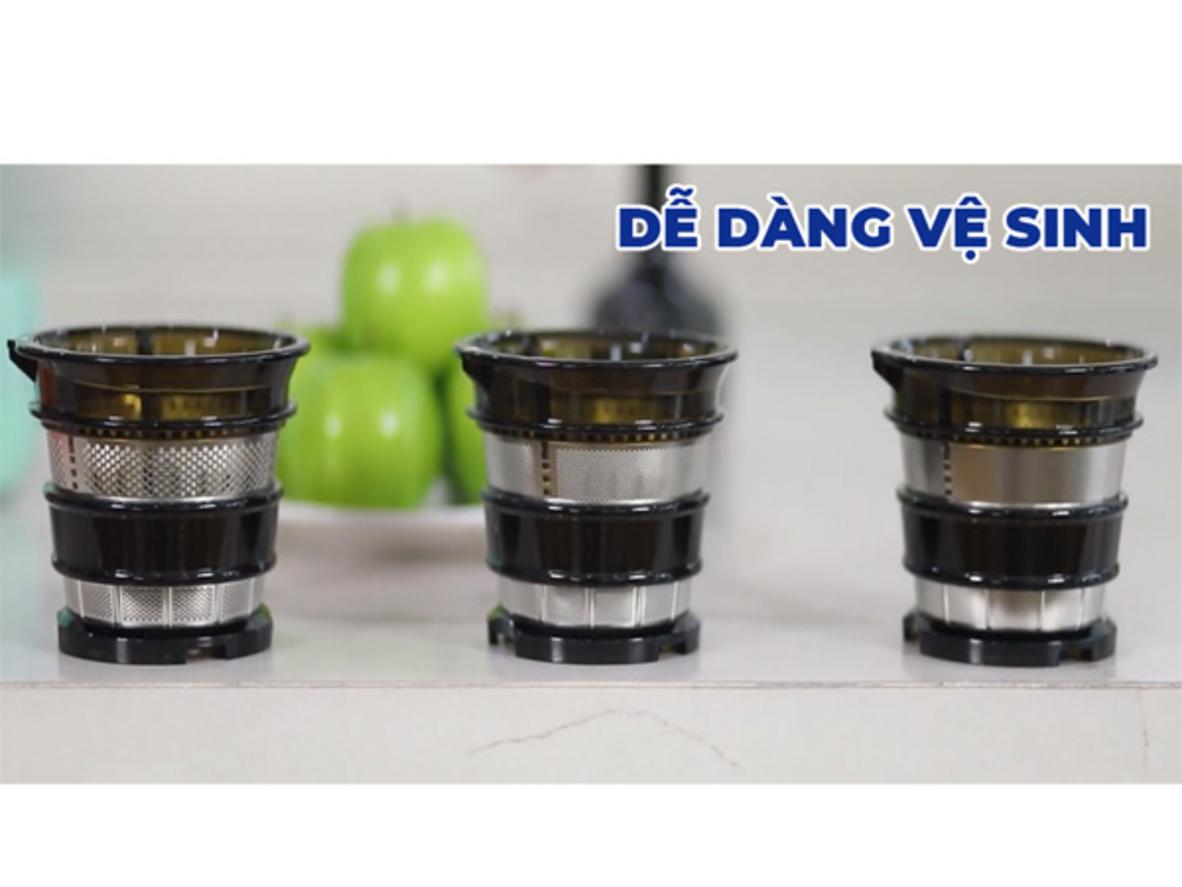 3 lưới lọc chuyên dụng, ép và làm kem tiện lợi