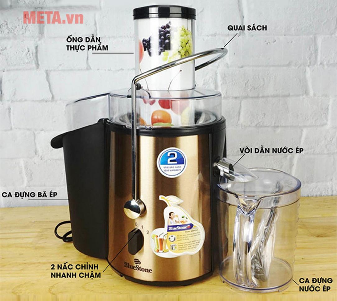 Công suất 850W cho tốc độ ép nhanh, tiện lợi hơn.