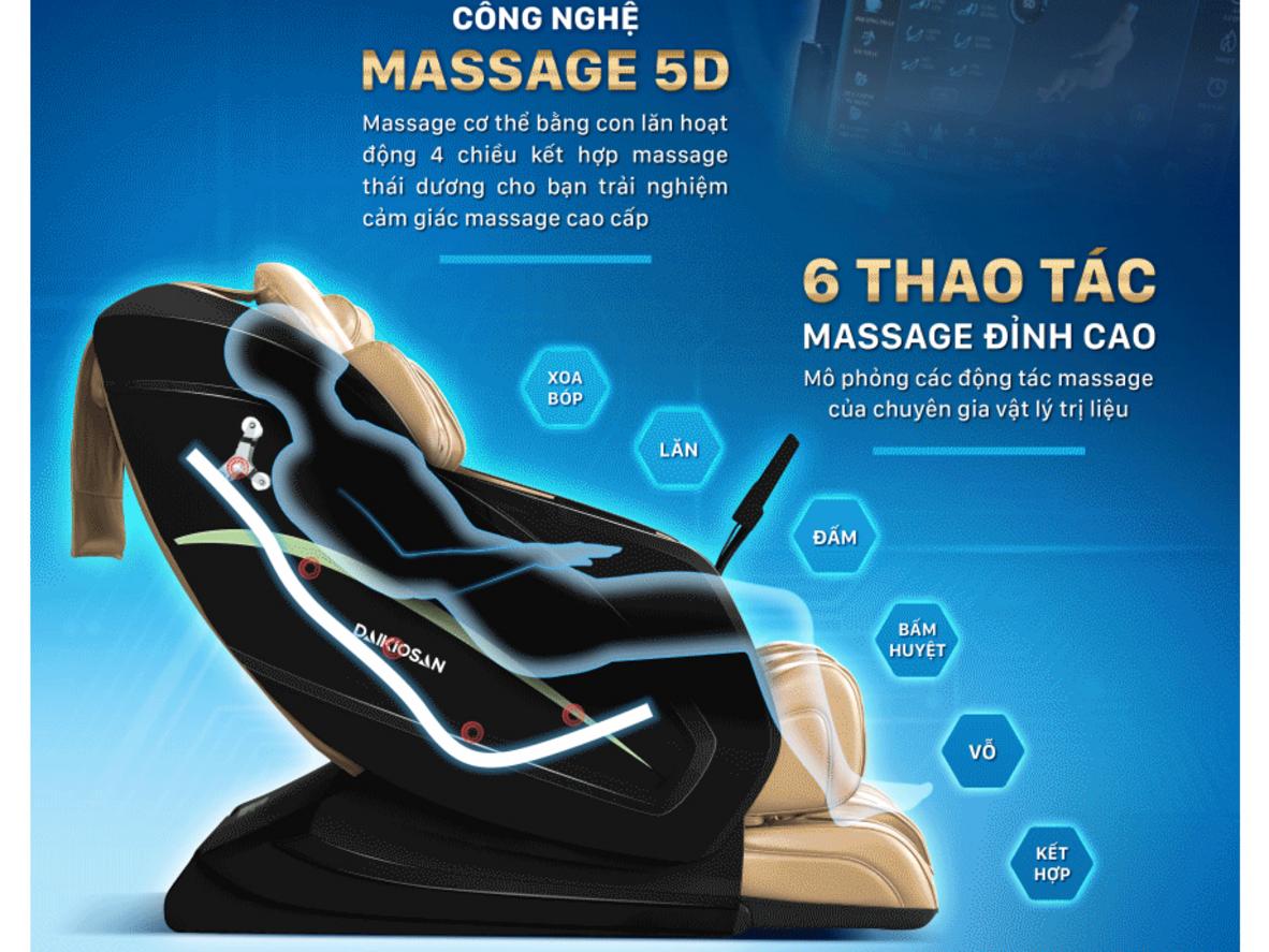 AI 4.0 Scan Body và 24 chương trình massage