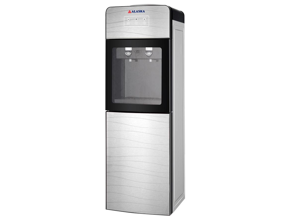 Alaska R90C NEW nổi bật với thiết kế úp bình, 2 vòi nóng lạnh và ngăn lạnh mini.