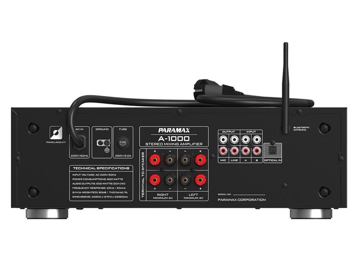 Amply A-1000 là trung tâm xử lý âm thanh của bộ CBZ-2000.