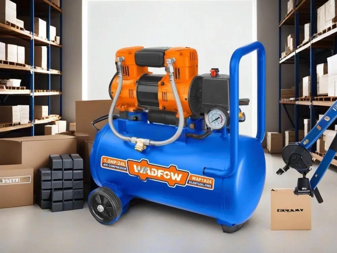 Bình 24 lít và áp suất 8 bar cho công việc hằng ngày.