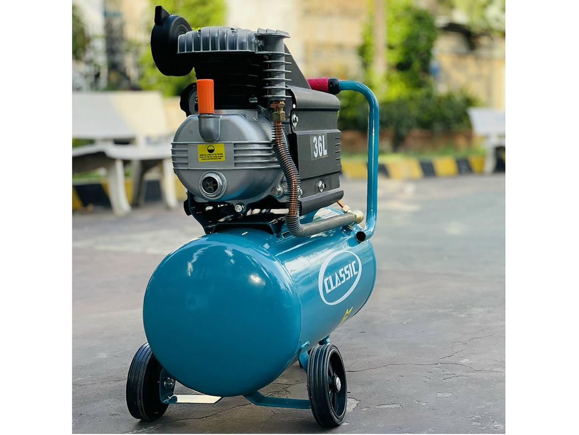 Bình 36 lít, áp suất 8 bar và xi lanh 47mm tạo nên hiệu quả làm việc tốt.