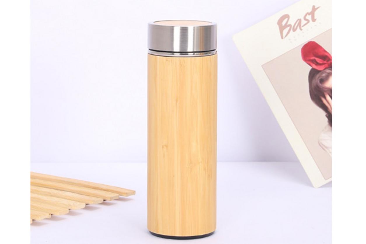 Tổng quan Bình giữ nhiệt vỏ tre 500ml