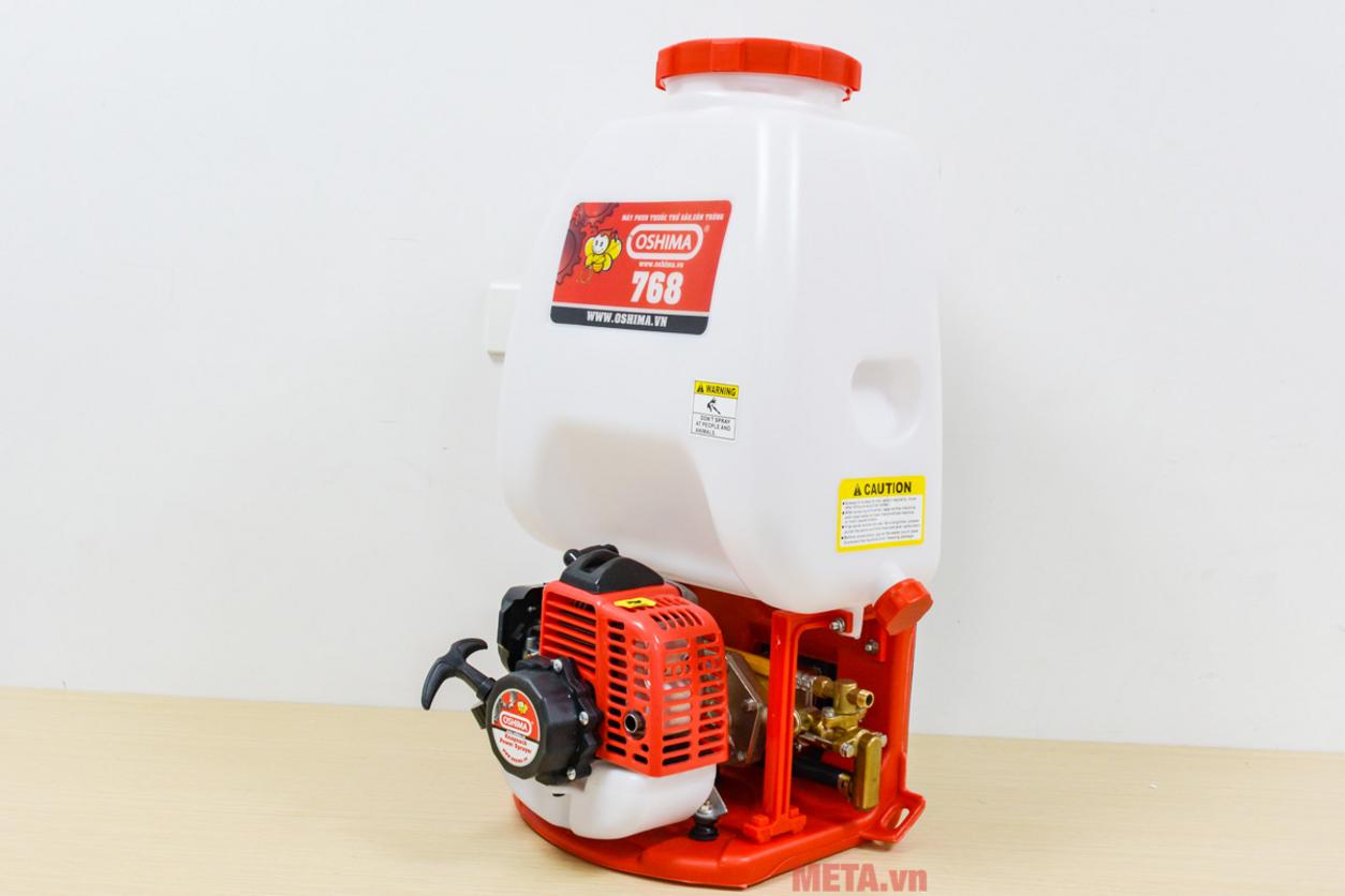 Oshima 768 tạo lực phun mạnh, ổn định cho diện tích rộng.