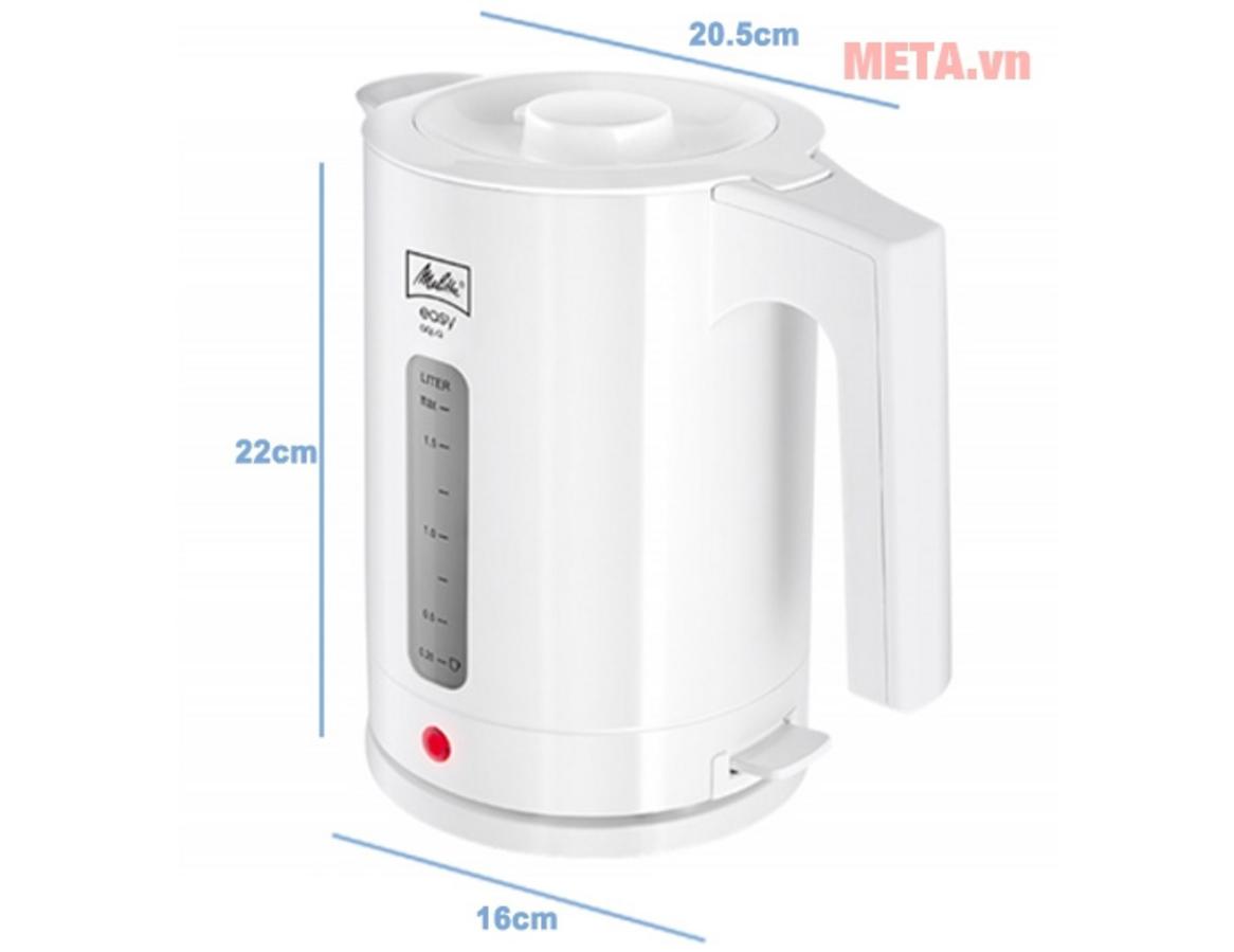 Melitta Easy Aqua 1,7 lít tối ưu cho nhu cầu đun nước nhanh, an toàn và dễ thao tác.