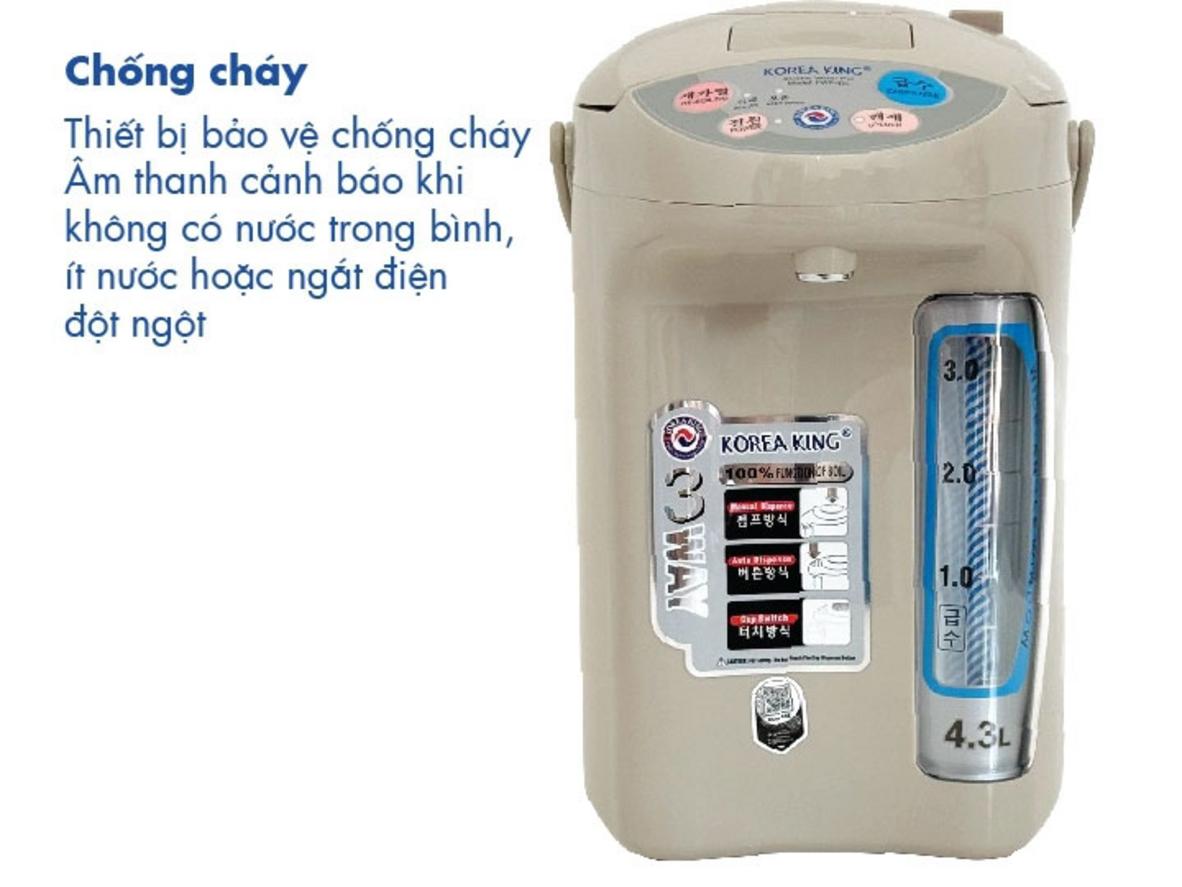 Ruột bình inox phủ Teflon giúp vệ sinh thuận tiện hơn.