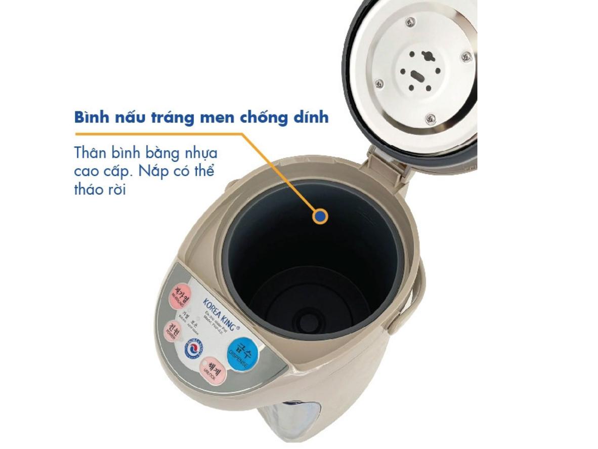 Thang đo mực nước giúp kiểm soát lượng nước dễ dàng hơn.