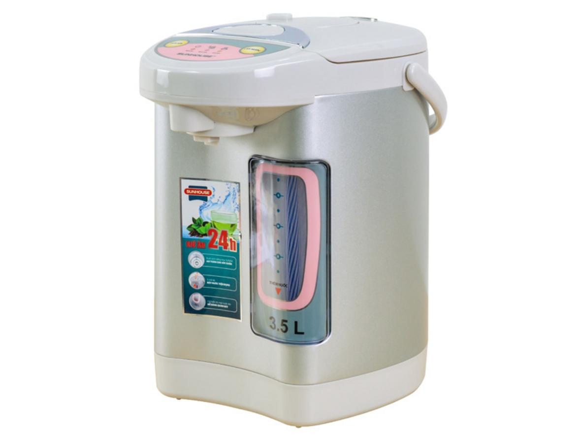 Bình thủy điện Sunhouse SH1535 dung tích 3,5 lít, phù hợp gia đình và văn phòng nhỏ.