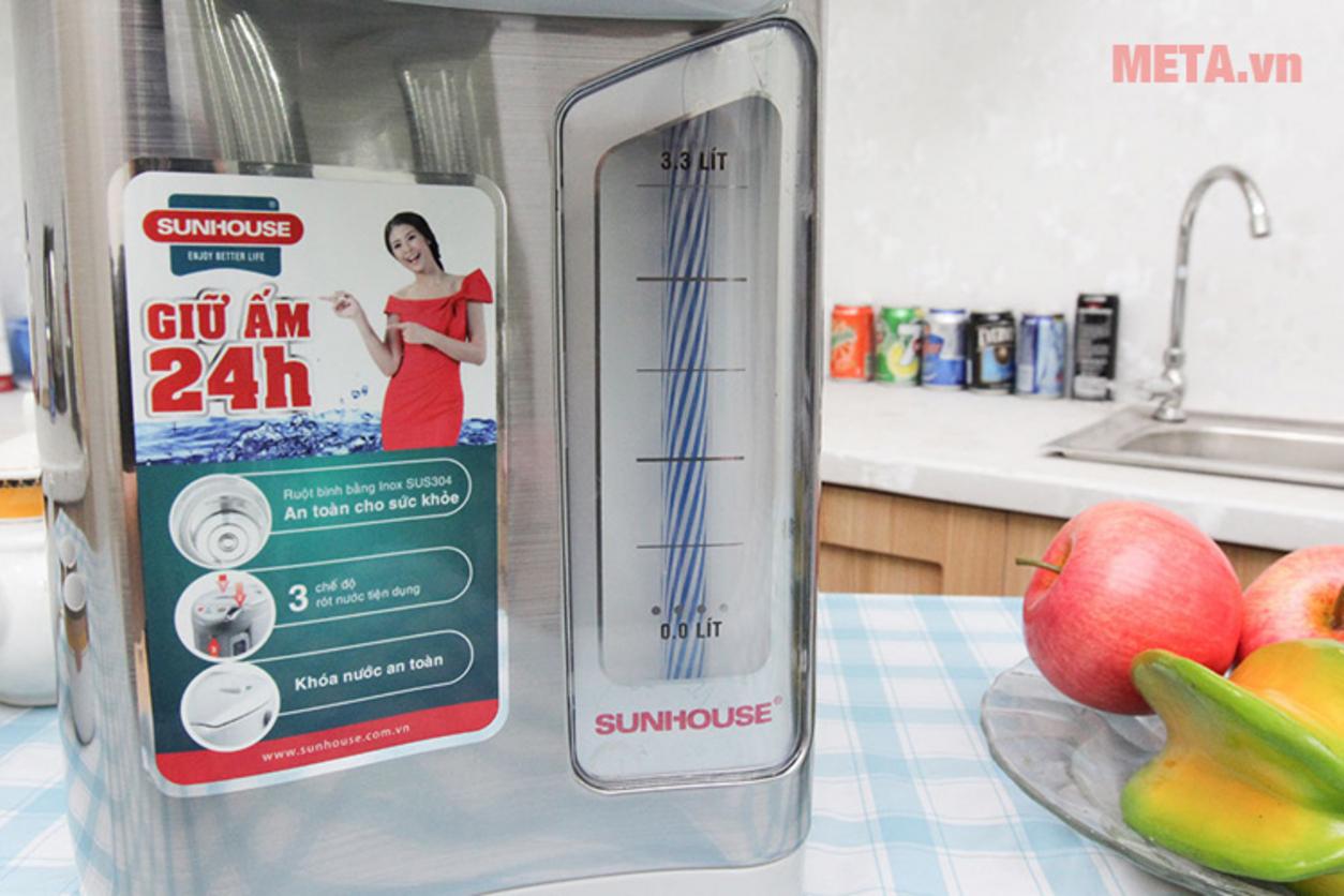 Công suất 750W hỗ trợ đun sôi nhanh và phục vụ nước nóng liên tục.