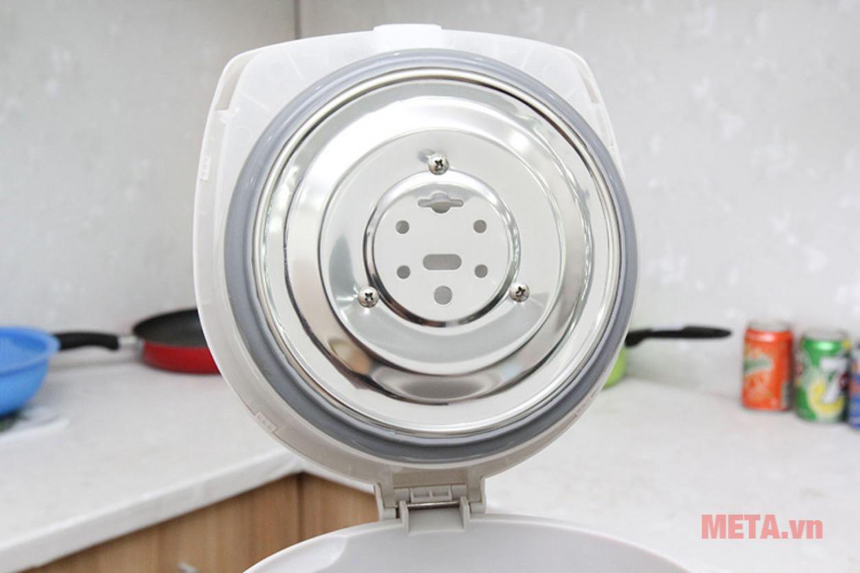 Ruột bình inox SUS304 hỗ trợ độ bền và an toàn vệ sinh khi sử dụng thường xuyên.