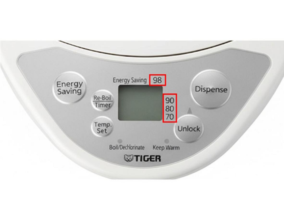 4 mức nhiệt và bảng điều khiển dễ dùng giúp Tiger PDR-C30W phù hợp nhiều nhu cầu.