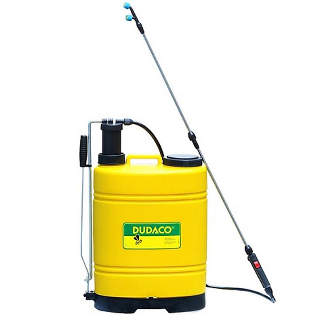 Bình xịt Dudaco B1802 18L nổi bật với ron Viton, bơm 1 trục và cần inox 304.