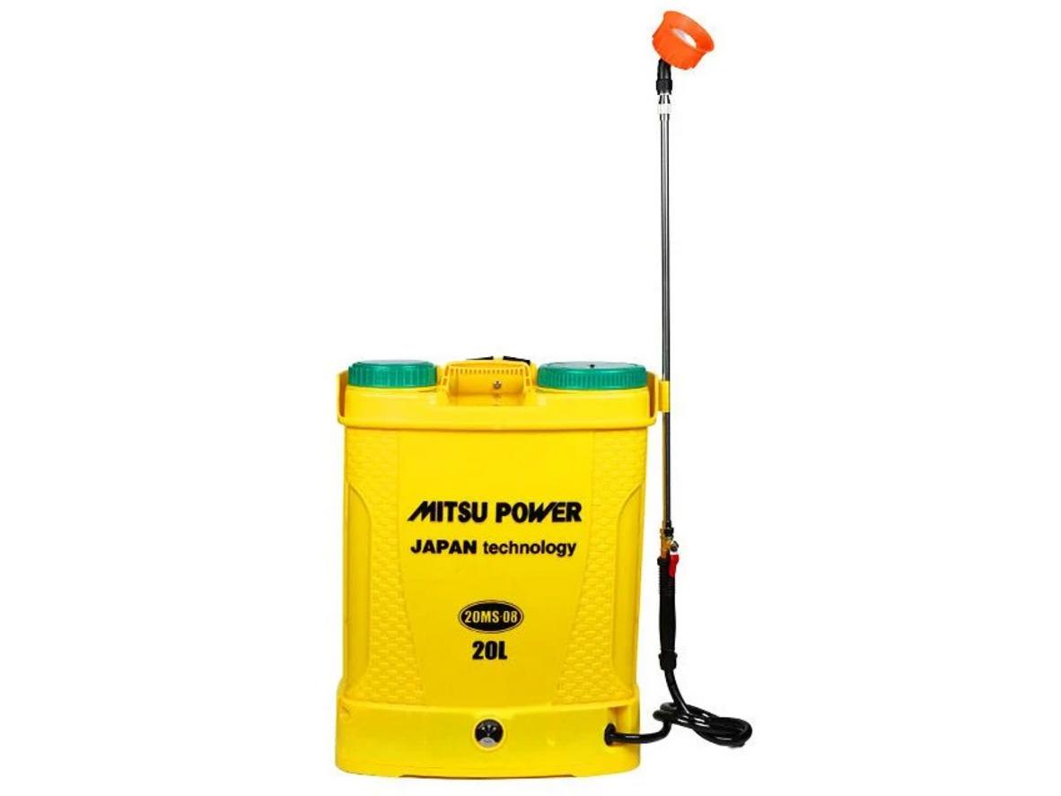 Bình xịt điện Mitsu Power 20MS-08 dung tích 20 lít, thiết kế đeo vai tiện lợi.