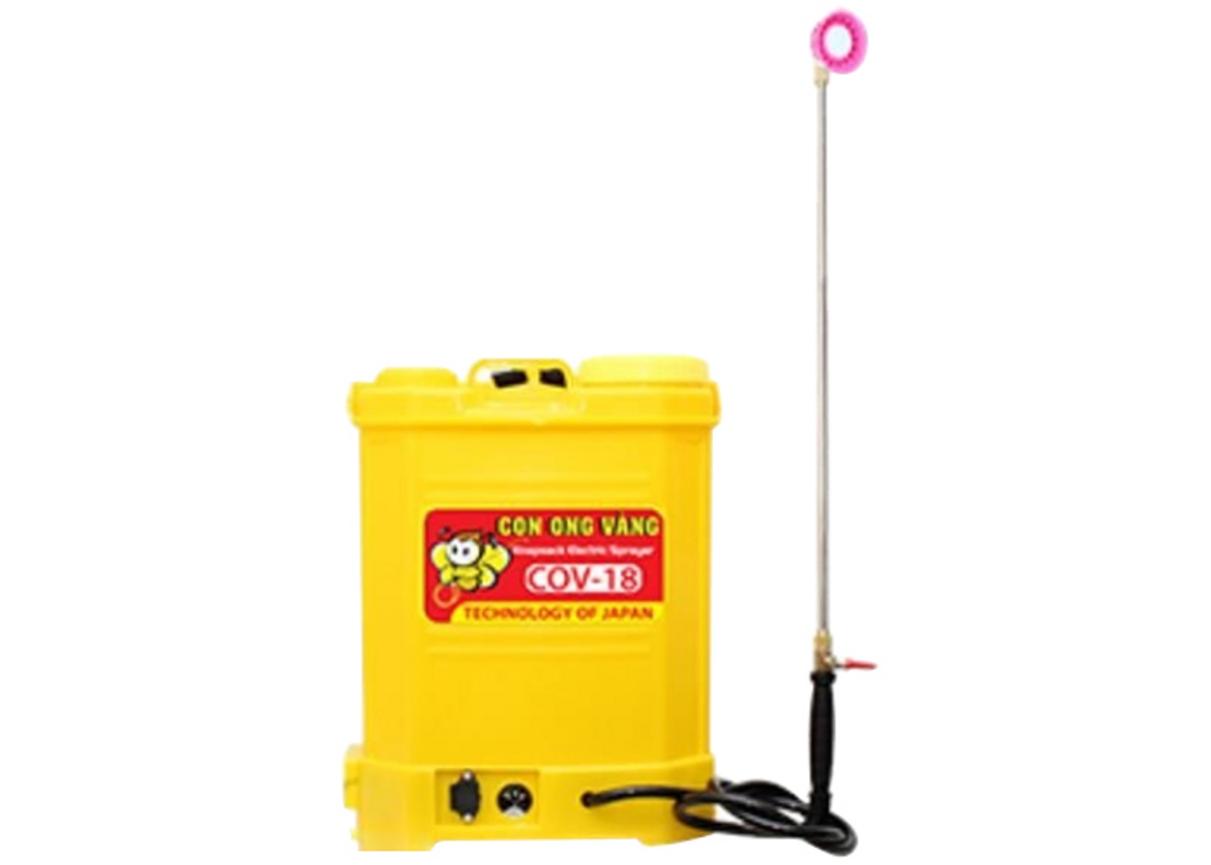 Bình xịt điện Con Ong Vàng COV18 dung tích 18 lít, phun khỏe và thao tác nhàn hơn bình tay.