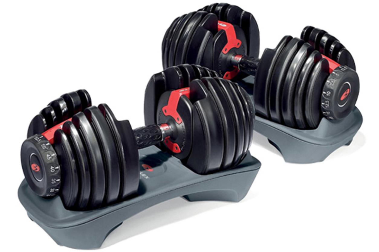 Bộ 2 tạ tay Bowflex 552 (47kg) gọn, linh hoạt, phù hợp tập tại nhà.
