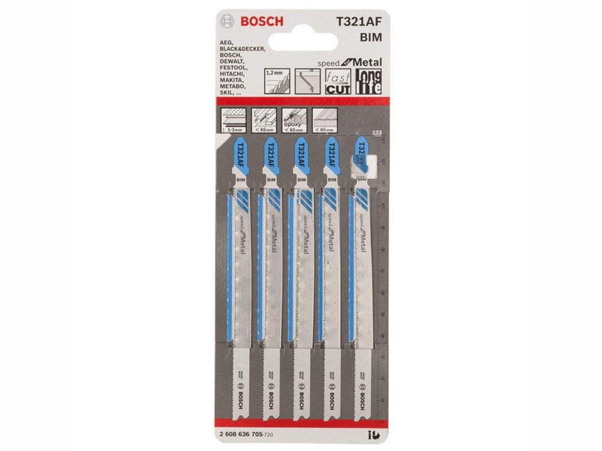 Bộ 5 lưỡi cưa lọng sắt Bosch T 321 AF - 2608636705 chính hãng Bosch.