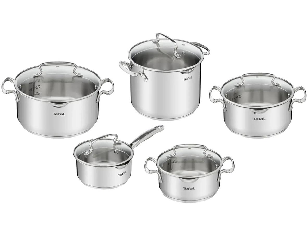 Bộ 5 nồi Inox cao cấp Tefal Duetto Plus G719SA55