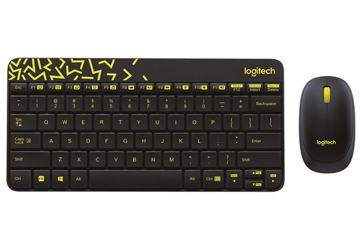 Bộ bàn phím chuột không dây Logitech MK240 nhỏ gọn cho nhu cầu làm việc hằng ngày.