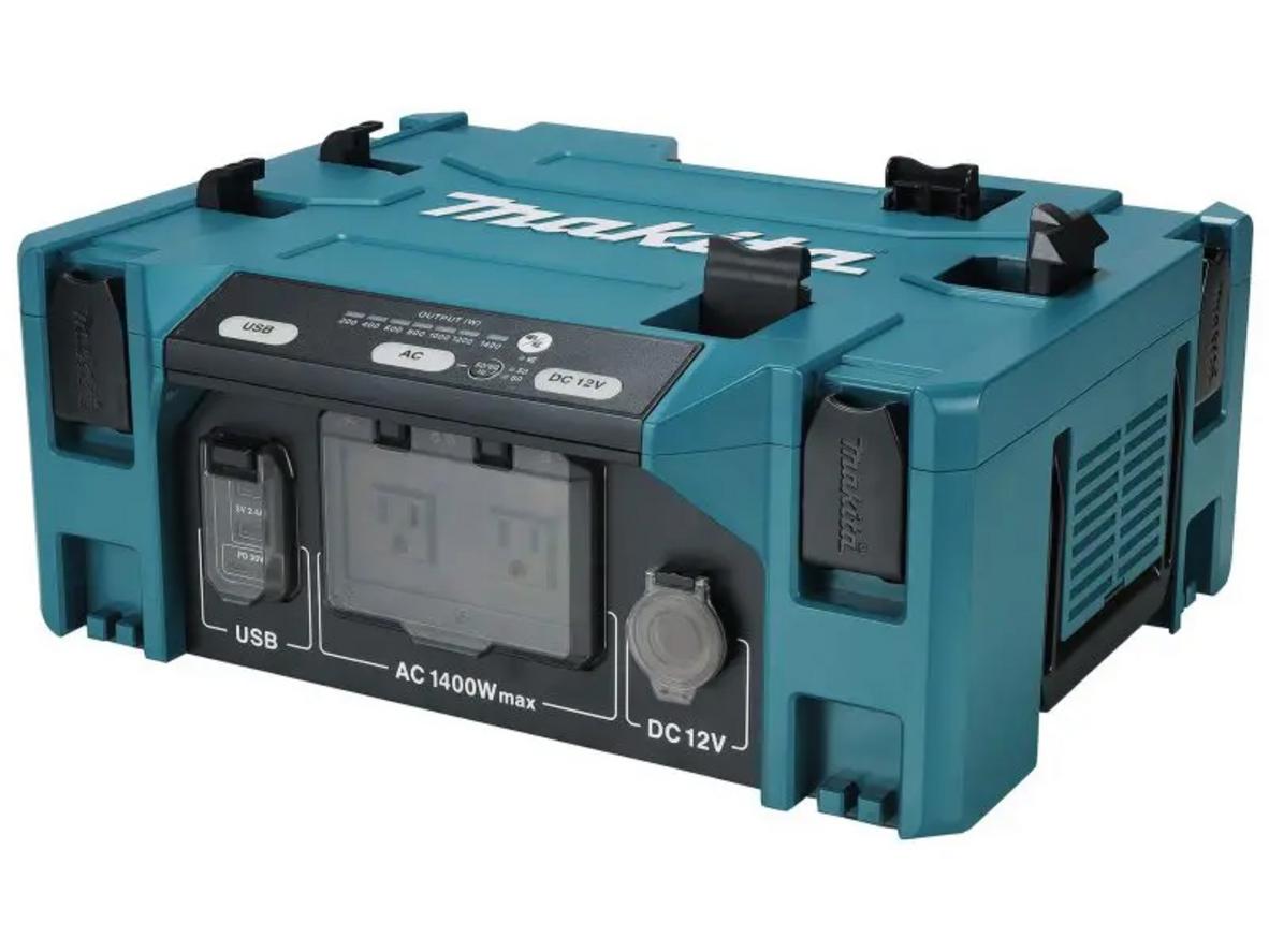 Bộ chuyển đổi pin Makita BAC01 biến hệ pin Makita thành nguồn điện di động AC 220V.
