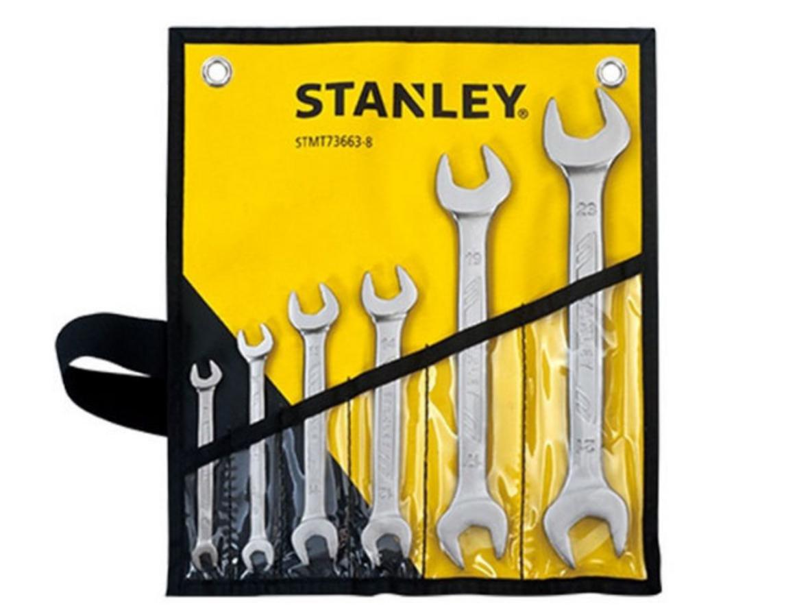 Bộ cờ lê 2 đầu miệng Stanley STMT73663-8 gồm 6 chi tiết, gọn bộ và dễ mang theo.