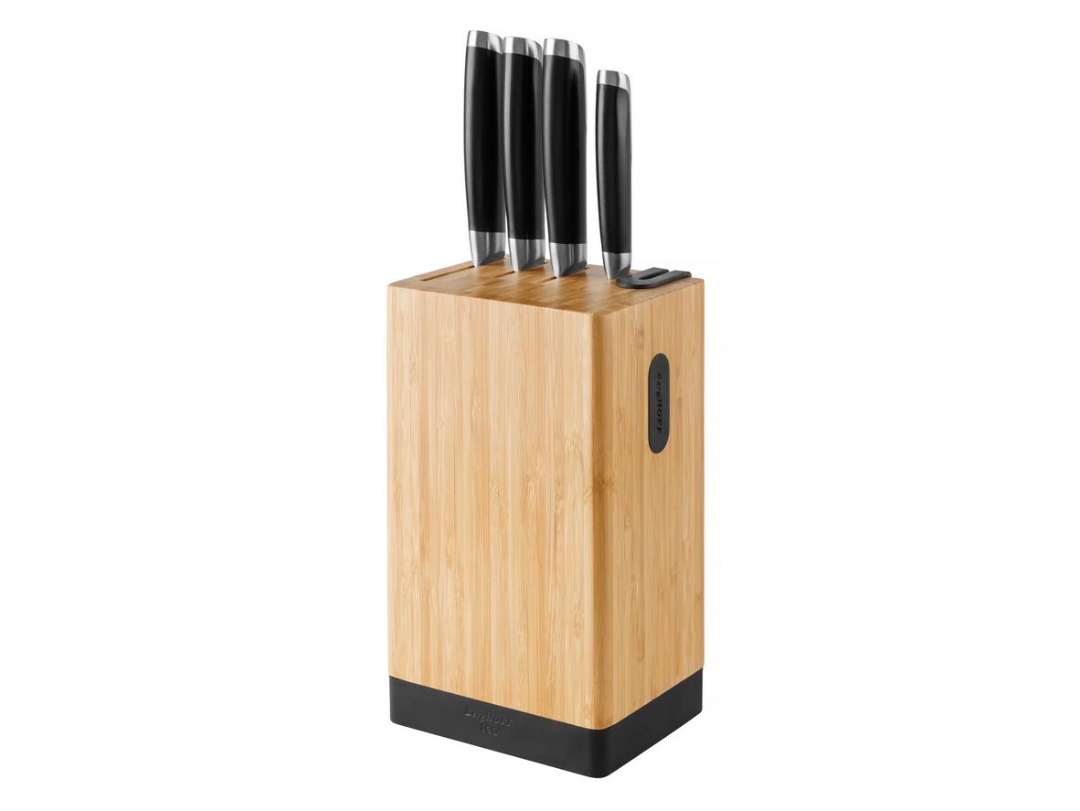 Bộ dao 5 món Berghoff Graphite gọn đẹp, phù hợp bếp gia đình Việt.