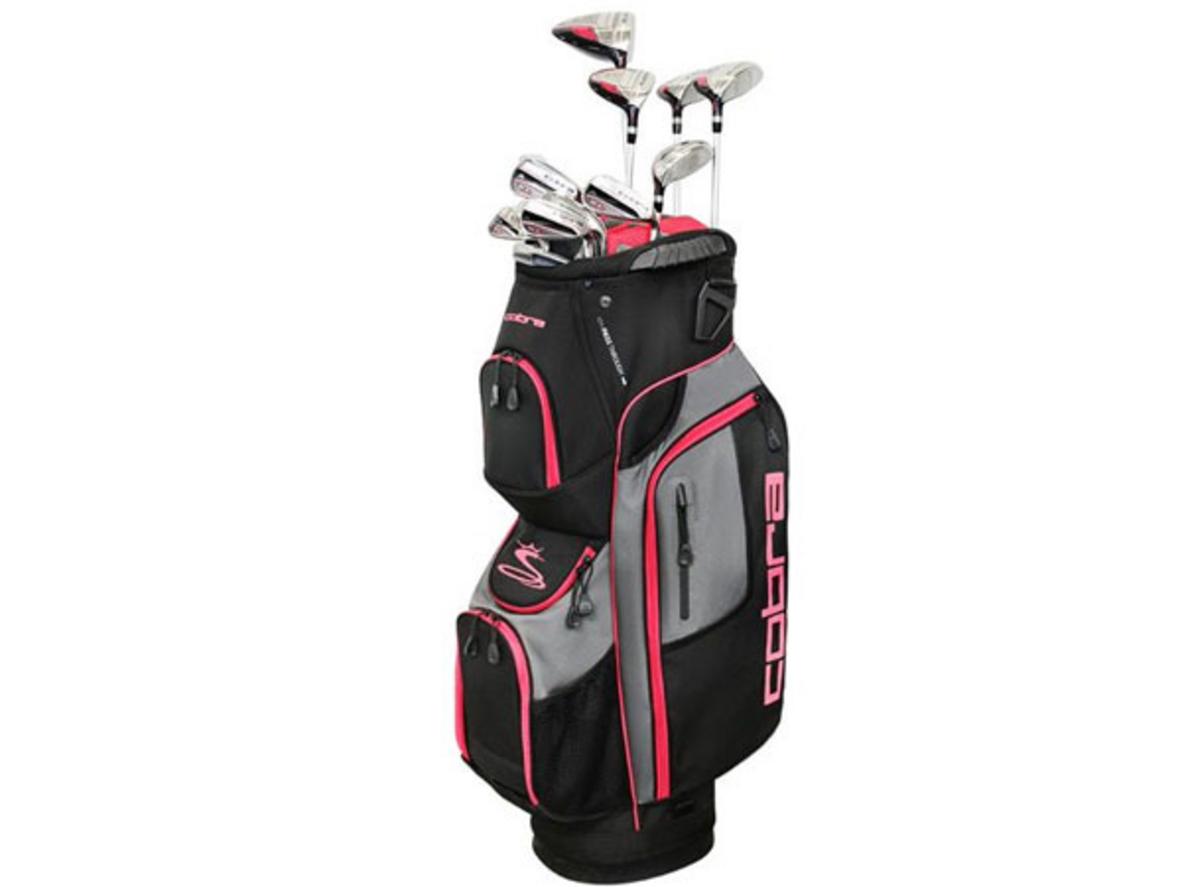 Bộ gậy Fullset Cobra XL package lady gồm 12 gậy và túi cart bag đi kèm.