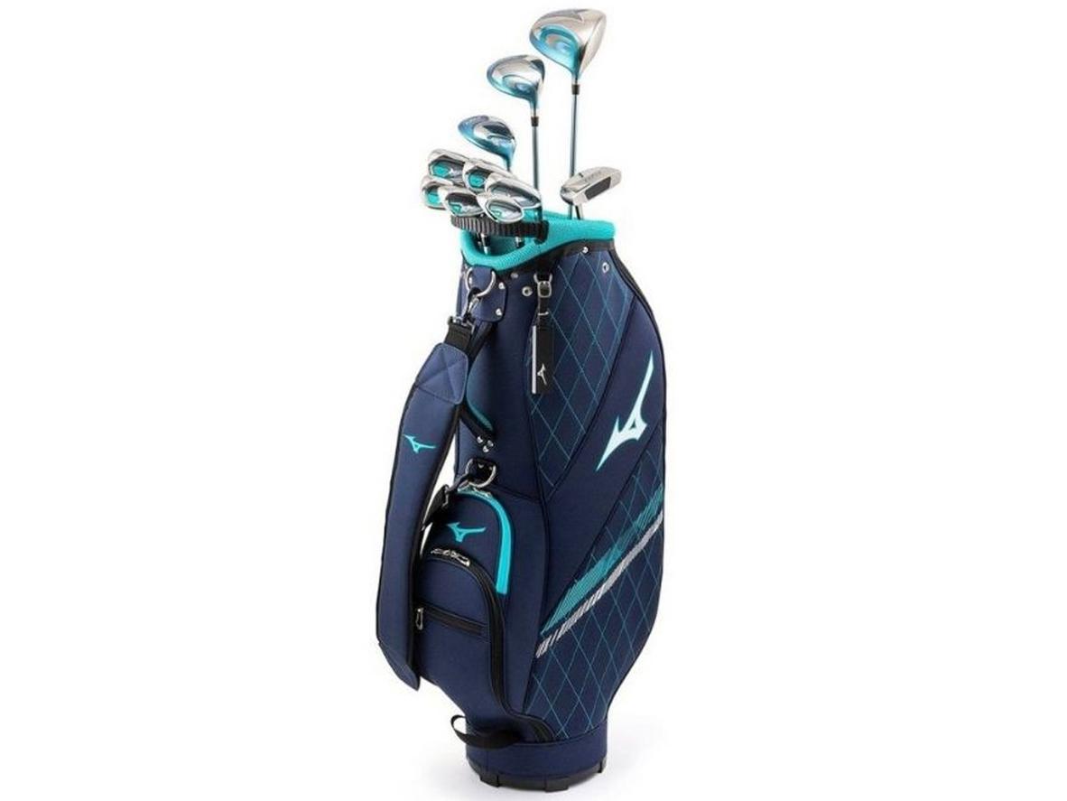 Bộ gậy golf fullset Mizuno Efil9 Lady gồm 10 gậy và túi Cart Bag đồng bộ.