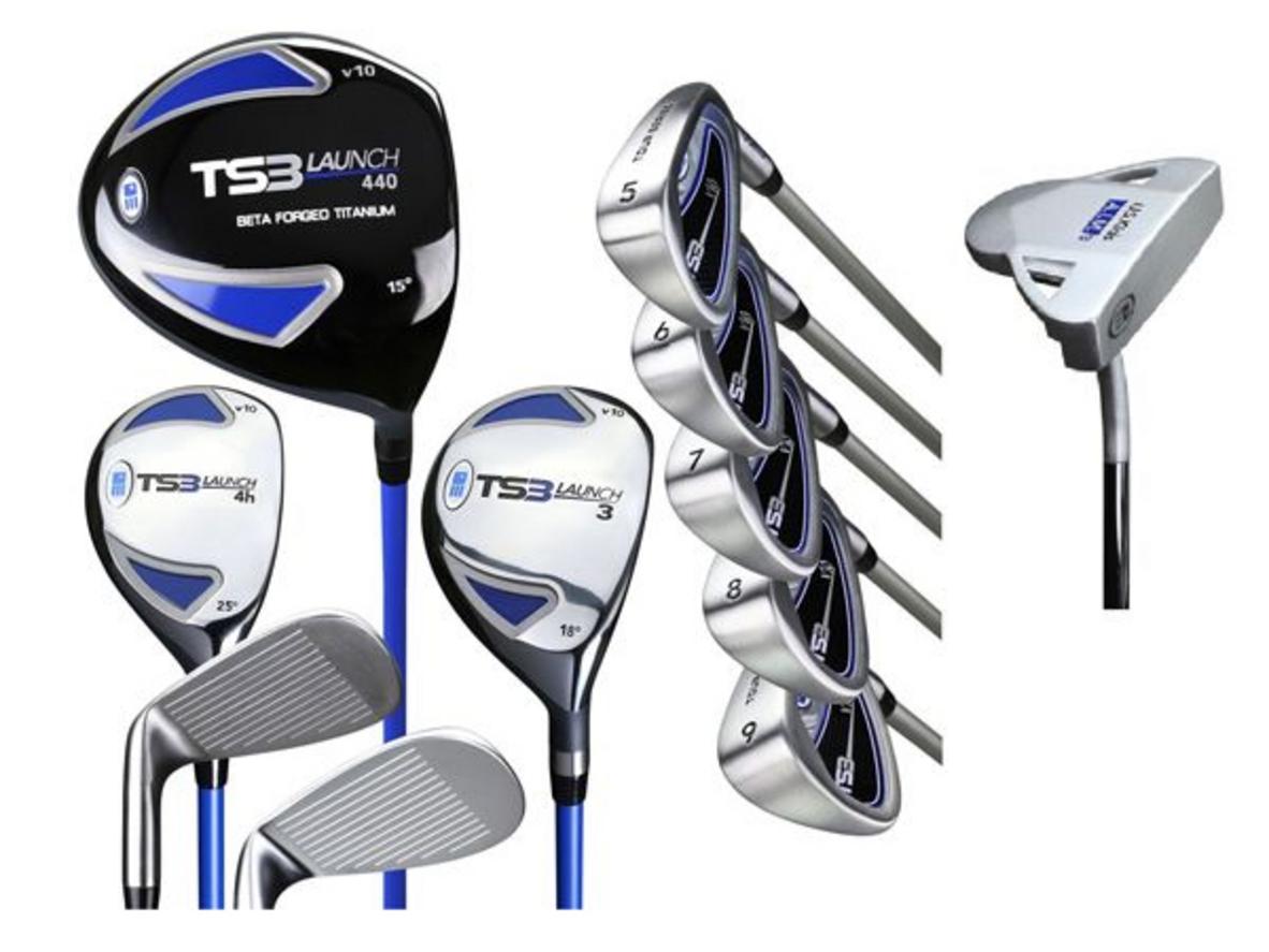 Bộ gậy golf junior US Kid TS3-54 (11 gậy) chuẩn size cho trẻ em cao khoảng 137cm - 145cm.