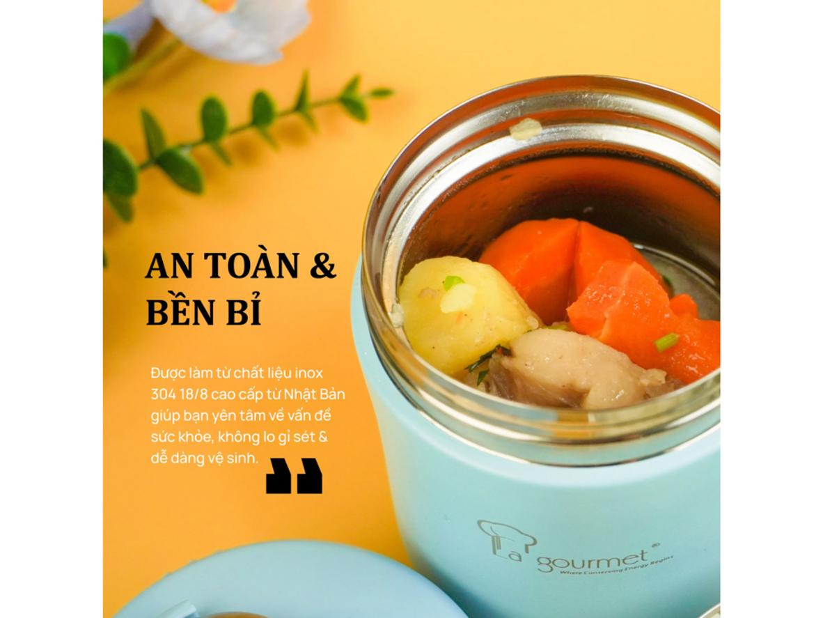 Bộ hộp giữ nhiệt La Gourmet 3 món 395870 kèm túi đựng tiện mang.
