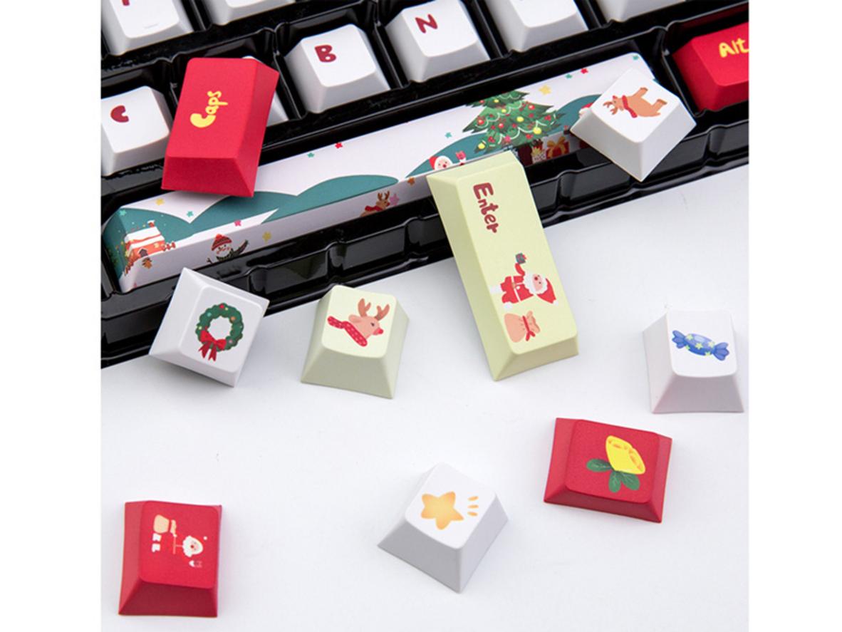 Bộ Keycap Newmen – Christmas với chủ đề Giáng Sinh nổi bật, phù hợp làm mới bàn phím cơ.