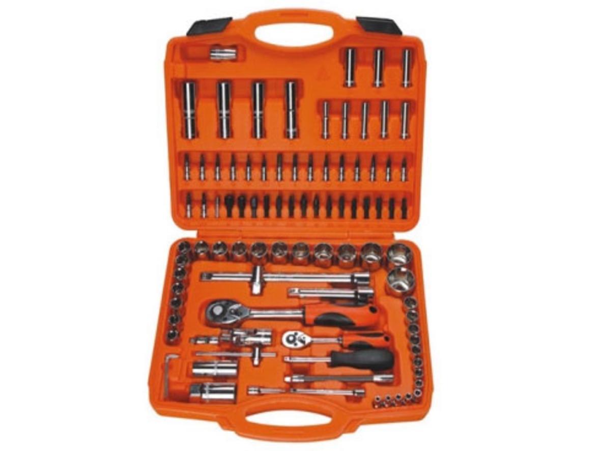 Bộ khẩu Asaki AK-9753 61 chi tiết 3/8 inch gọn, bền và dễ mang theo.