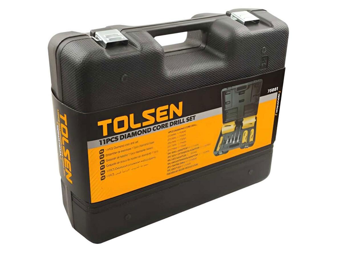 Cấu hình 11 chi tiết của bộ khoét lõi kim cương Tolsen 75881.