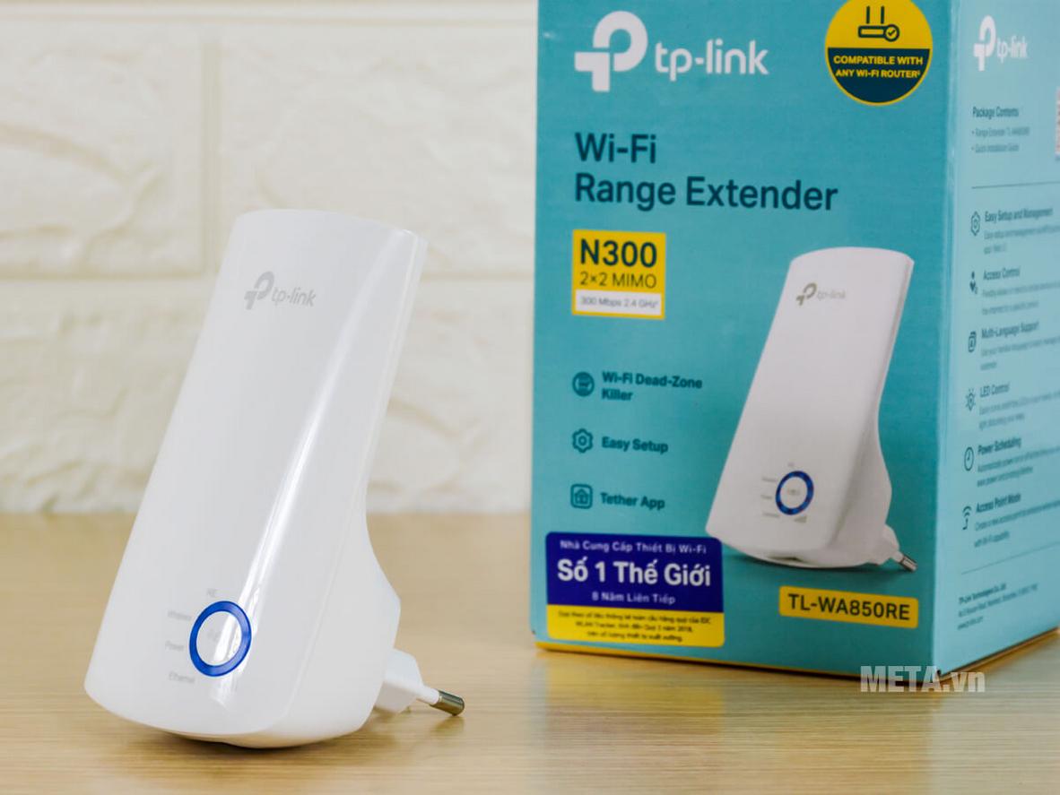 TP-Link TL-WA850RE giúp mở rộng vùng phủ Wi‑Fi 2.4GHz cho không gian gia đình và văn phòng nhỏ.