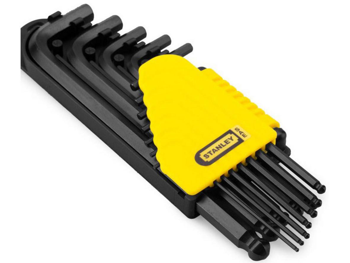 Bộ lục giác hệ inch 12 chi tiết Stanley 69-257 với dải size 1/16" đến 3/8".
